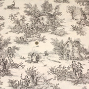 Tissu coton épais demi - natté TOILE DE JOUY, grande largeur 280cm : bleu, vert, rouge, noir - OEKO - TEX - tissuspipi.com