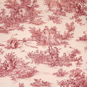 Tissu coton épais demi - natté TOILE DE JOUY, grande largeur 280cm : bleu, vert, rouge, noir - OEKO - TEX - tissuspipi.com
