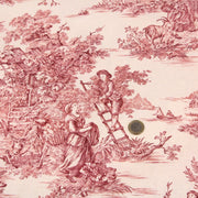 Tissu coton épais demi - natté TOILE DE JOUY, grande largeur 280cm : bleu, vert, rouge, noir - OEKO - TEX - tissuspipi.com