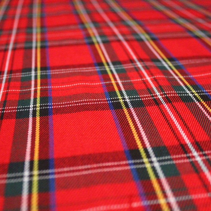 Tissu écossais, authentique TARTAN "Royal Stewart" rouge - tissuspipi.com