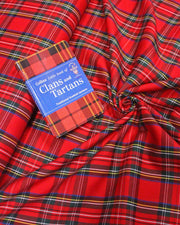 Tissu écossais, authentique TARTAN "Royal Stewart" rouge - tissuspipi.com