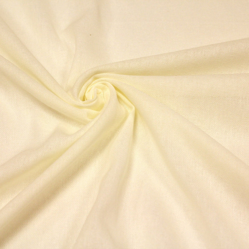 Tissu gaze de coton ivoire, maille fine - tissuspipi.com