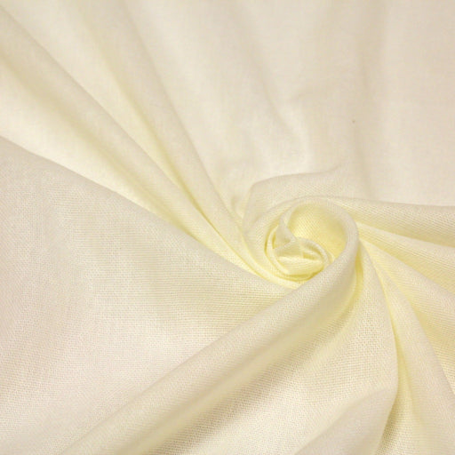 Tissu gaze de coton ivoire, maille fine - tissuspipi.com