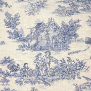 Tissu coton Toile de Jouy traditionnelle 160cm de large : bleu, rouge, vert, gris - OEKO - TEX - tissuspipi.com