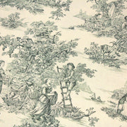Tissu coton épais demi - natté TOILE DE JOUY, grande largeur 280cm : bleu, vert, rouge, noir - OEKO - TEX - tissuspipi.com