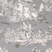Tissu Toile de Jouy traditionnelle, nombreux fonds très colorés au choix, grande largeur 280cm - OEKO - TEX STANDARD 100 - tissuspipi.com