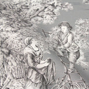 Tissu Toile de Jouy traditionnelle, nombreux fonds très colorés au choix, grande largeur 280cm - OEKO - TEX STANDARD 100 - tissuspipi.com