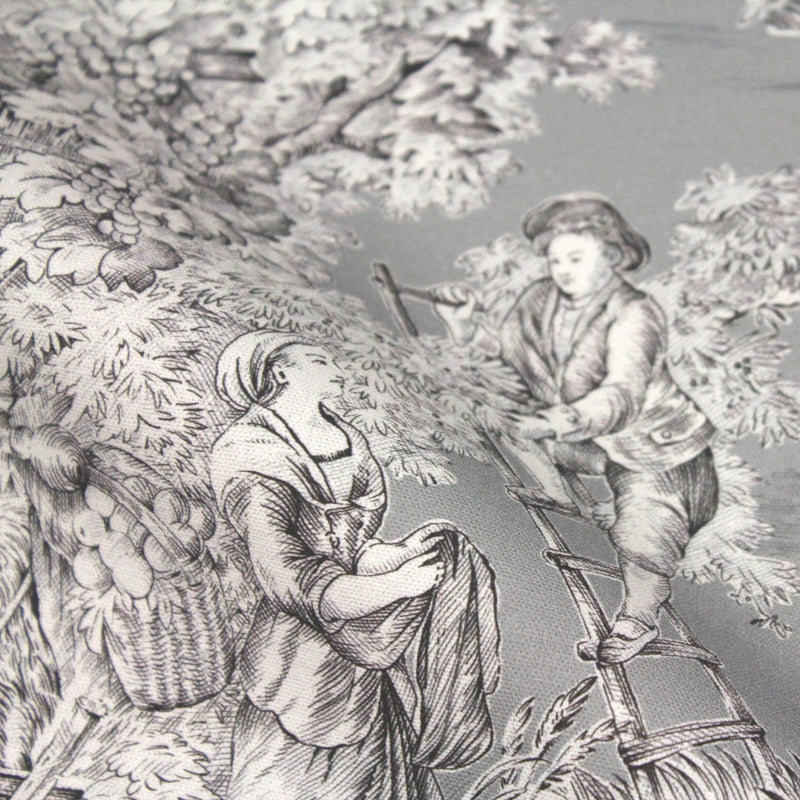 Tissu Toile de Jouy traditionnelle, nombreux fonds très colorés au choix, grande largeur 280cm - OEKO - TEX STANDARD 100 - tissuspipi.com