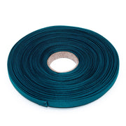 Ruban de sergé bleu pétrole 10mm - Galette de 50 mètres - Fabrication française - tissuspipi.com