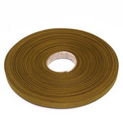 Ruban de sergé bronze 10mm - Galette de 50 mètres - Fabrication française - tissuspipi.com