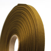 Ruban de sergé bronze 10mm - Galette de 50 mètres - Fabrication française - tissuspipi.com