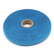 Ruban de sergé bleu turquoise 10mm - Galette de 50 mètres - Fabrication française - tissuspipi.com