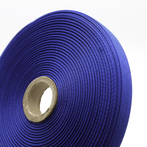 Ruban de sergé bleu roi 10mm - Galette de 50 mètres - Fabrication française - tissuspipi.com