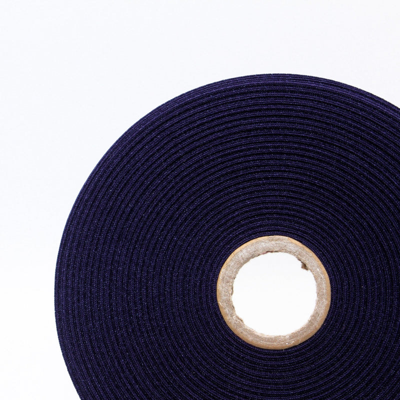 Ruban de sergé violet aubergine 10mm - Galette de 50 mètres - Fabrication française - tissuspipi.com