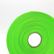 Ruban de sergé vert fluo 10mm - Galette de 50 mètres - Fabrication française - tissuspipi.com