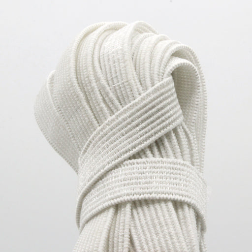 Ruban élastique 13mm, blanc cassé - Fabriqué en France - tissuspipi.com
