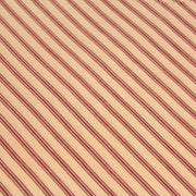 Tissu cotonnade, crème à rayures rouges - tissuspipi.com
