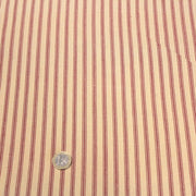 Tissu cotonnade, crème à rayures rouges - tissuspipi.com