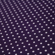 Tissu popeline de coton violet aubergine à pois blancs - COLLECTION POLKA DOT - Oeko - Tex - tissuspipi.com