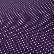 Tissu popeline de coton violet aubergine à pois blancs - COLLECTION POLKA DOT - Oeko - Tex - tissuspipi.com