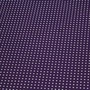 Tissu popeline de coton violet aubergine à pois blancs - COLLECTION POLKA DOT - Oeko - Tex - tissuspipi.com