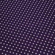 Tissu popeline de coton violet aubergine à pois blancs - COLLECTION POLKA DOT - Oeko - Tex - tissuspipi.com