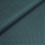 Tissu popeline de coton vert anglais à pois blancs - COLLECTION POLKA DOT - Oeko - Tex - tissuspipi.com
