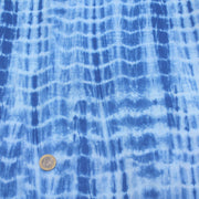 Tissu de coton tie & dye bleu des mers - tissuspipi.com