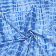 Tissu de coton tie & dye bleu des mers - tissuspipi.com
