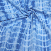 Tissu de coton tie & dye bleu des mers - tissuspipi.com