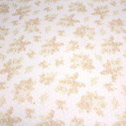 Tissu popeline coton WIMBLEDON, fond nid d'abeille & fleurs jaune pâle, motif britannique - tissuspipi.com