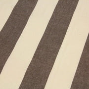 Tissu toile transat de coton HONFLEUR aux rayures marron & écrues - Fabrication française - tissuspipi.com