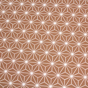 Tissu cotonnade motif traditionnel japonais des feuilles ASANOHA cassonade & blanc - STANDARD 100 OEKO - TEX - tissuspipi.com