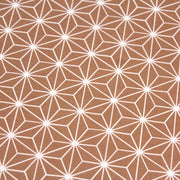 Tissu cotonnade motif traditionnel japonais des feuilles ASANOHA cassonade & blanc - STANDARD 100 OEKO - TEX - tissuspipi.com