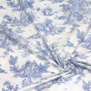 Tissu coton renforcé TOILE DE JOUY grande largeur 280cm : bleu, rouge, vert, gris - OEKO - TEX - tissuspipi.com