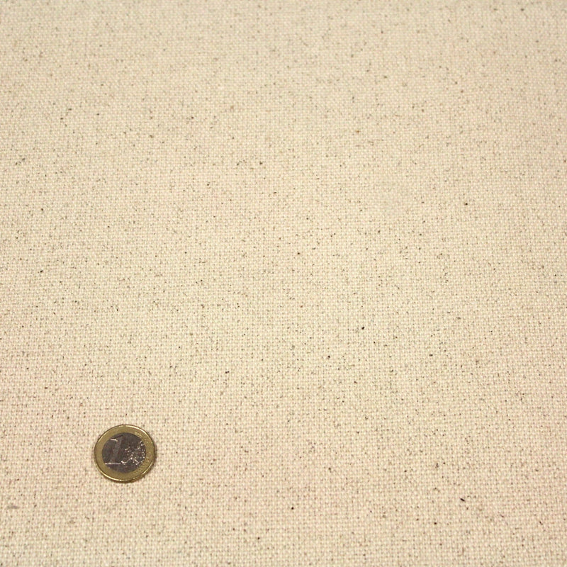Tissu de coton épais JOSÉPHINE écru uni - tissuspipi.com
