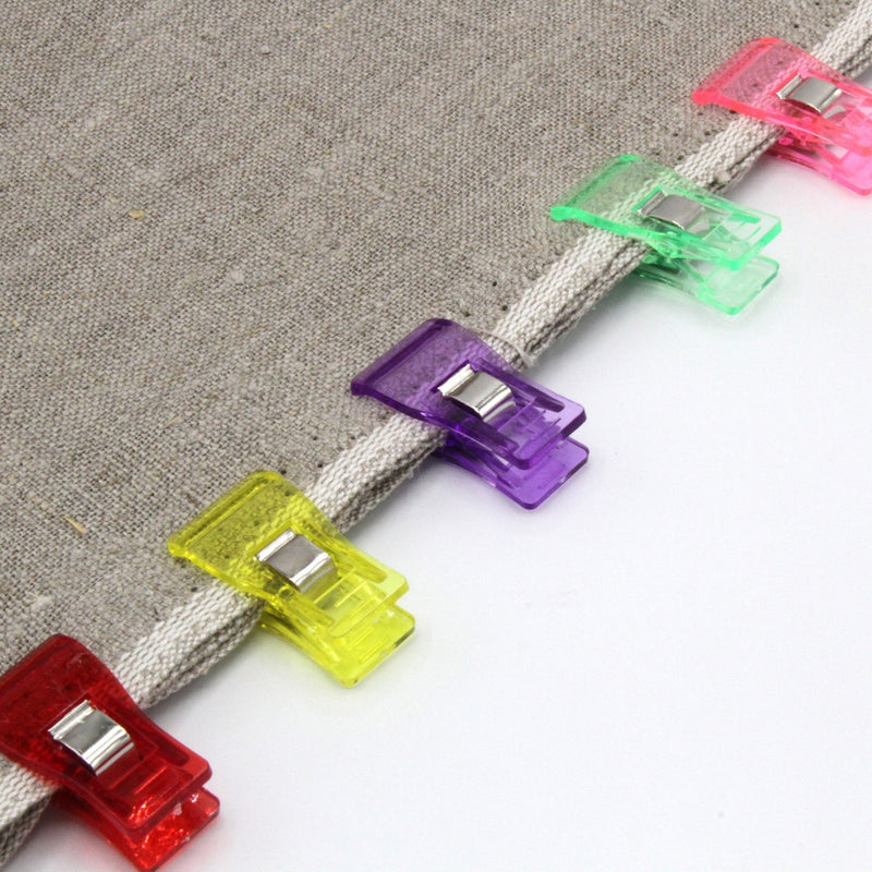 Lot de 10 pinces à tissus, couleurs variées - tissuspipi.com