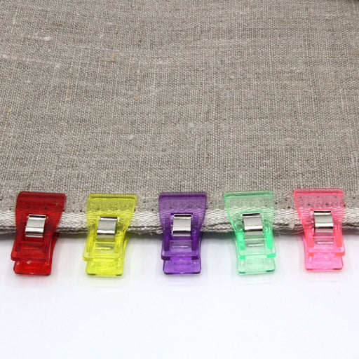 Lot de 10 pinces à tissus, couleurs variées - tissuspipi.com