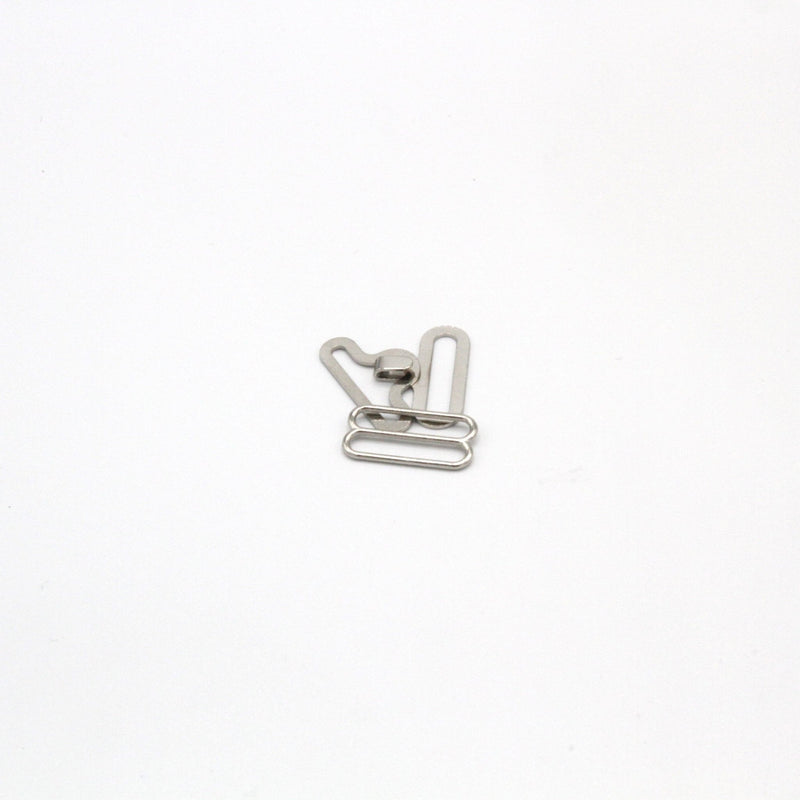 Attache noeud papillon argentée, 18mm - tissuspipi.com
