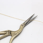 Ciseaux cigogne dorés, 12cm - tissuspipi.com
