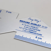 Somomètre mesure ourlet en aluminium - tissuspipi.com