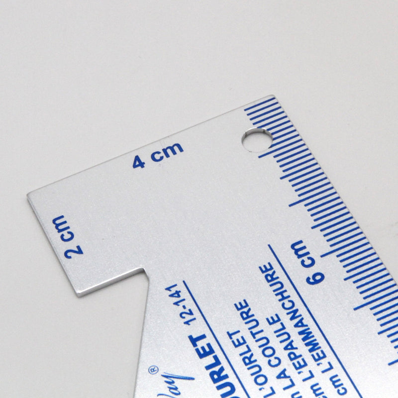 Somomètre mesure ourlet en aluminium - tissuspipi.com