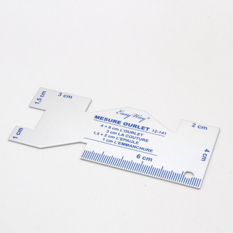Somomètre mesure ourlet en aluminium - tissuspipi.com