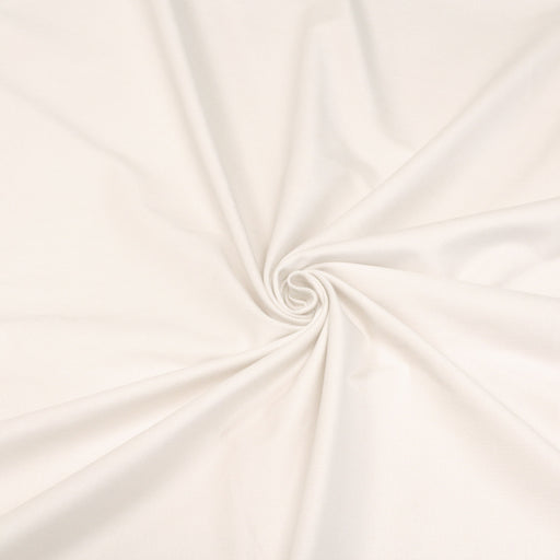 Tissu velours milleraies de coton élasthanne blanc cassé - tissuspipi.com