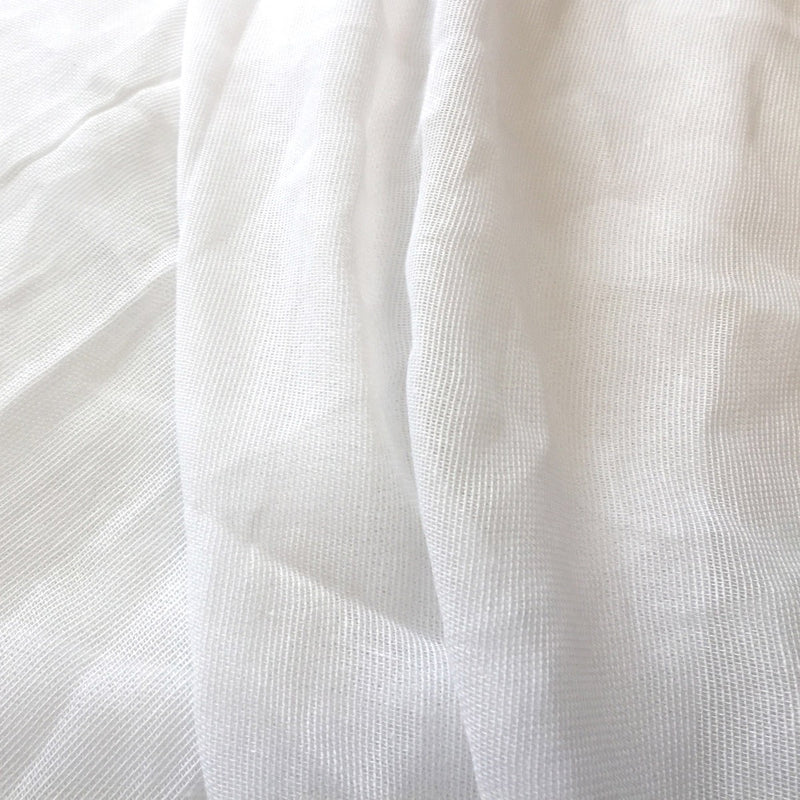 Tissu gaze de coton blanc naturel 100cm de large - tissuspipi.com