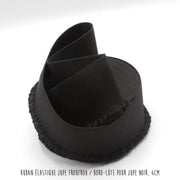 Ruban élastique jupe froufrou - Bord - côte pour jupe noir, 6cm - tissuspipi.com