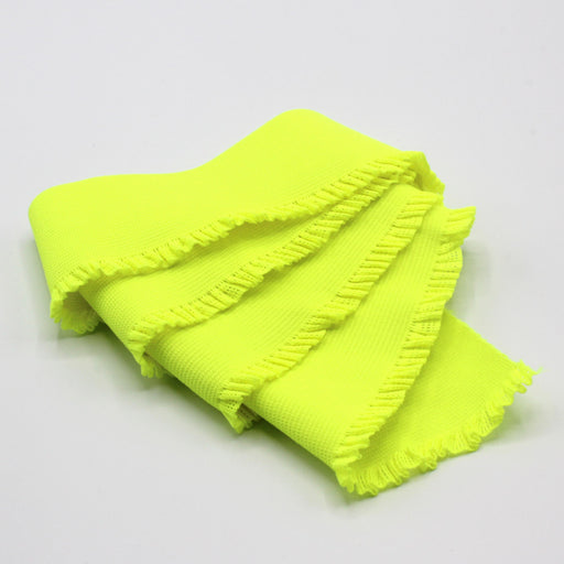 Ruban élastique jupe froufrou - Bord - côte pour jupe jaune fluo, 6cm - tissuspipi.com
