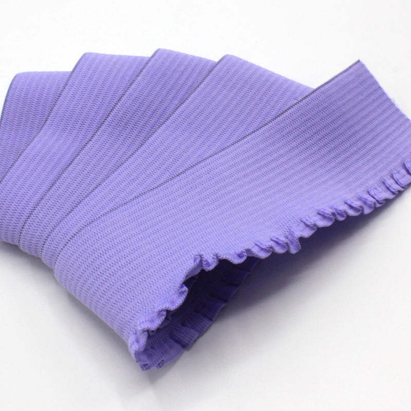 Ruban élastique jupe froufrou - Bord - côte pour jupe violet parme, 6cm - tissuspipi.com