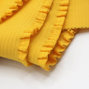 Ruban élastique jupe froufrou - Bord - côte pour jupe jaune bouton d'or, 6cm - tissuspipi.com