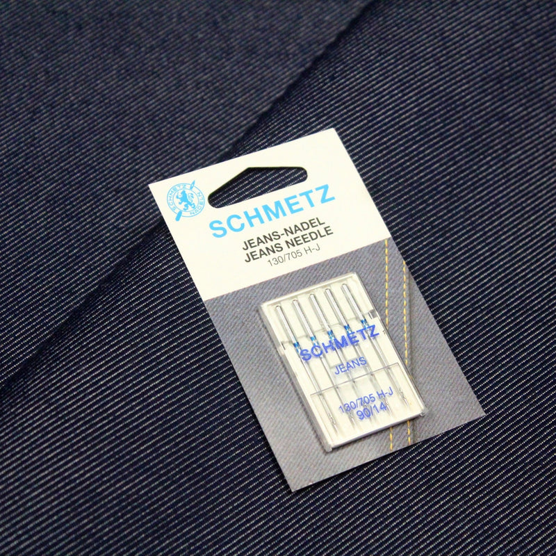Boîte de 5 aiguilles jean denim SCHMETZ pour machine à coudre - tissuspipi.com